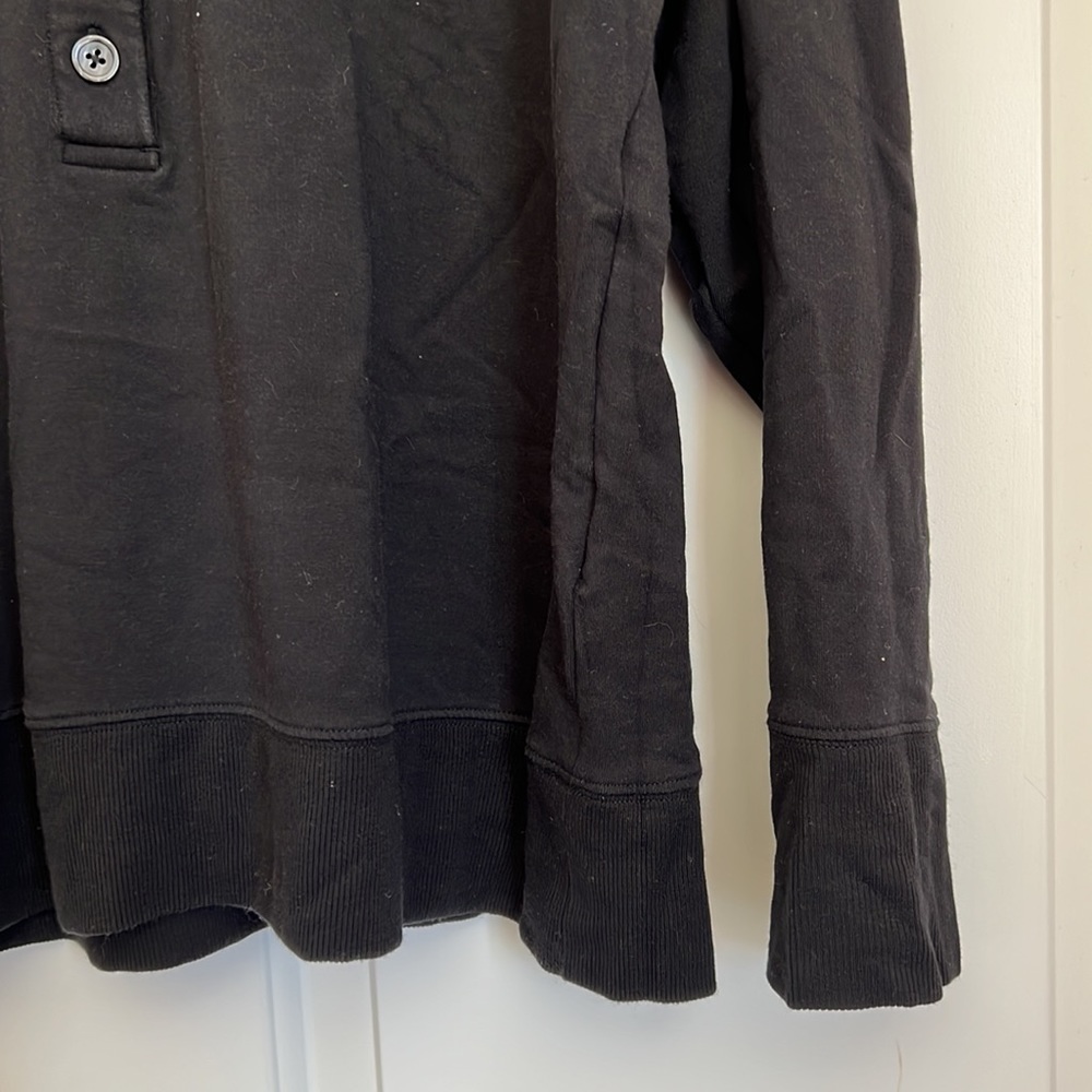 Athleta Half Button Up Sweater L - image 2